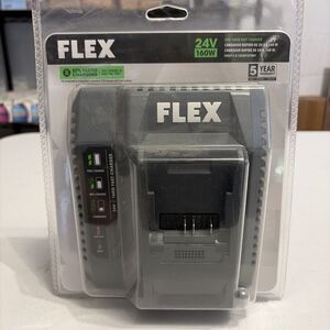 Genuine FLEX FX0411 24V 24Volt 160W Fast Rapid Quick Battery Charger Sealed